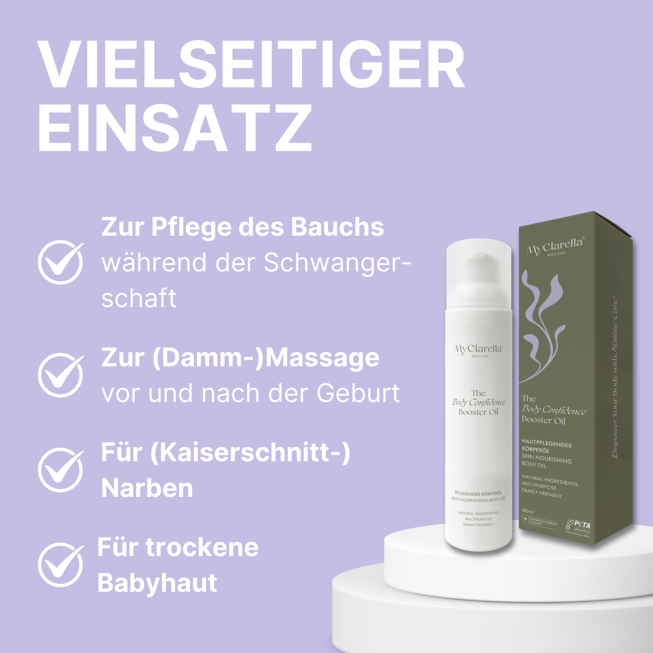 The Body Confidence Booster Oil - For perineum, body & scars
