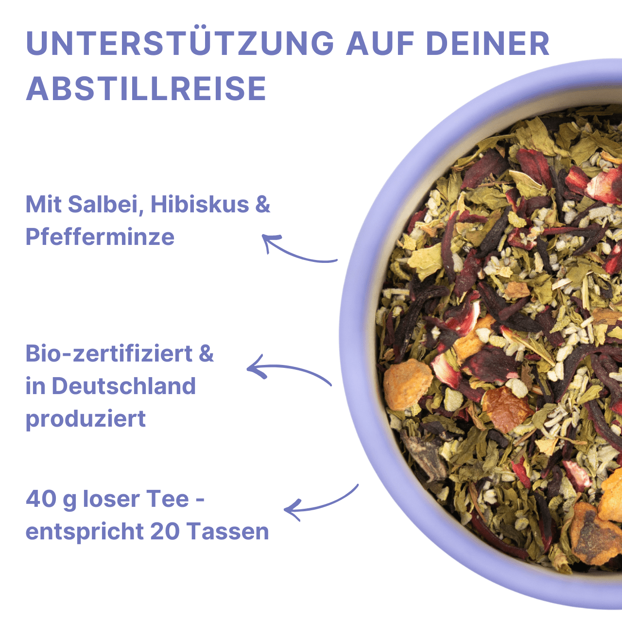 Bio Kräutertee beim Abstillen 40g - MyClarella