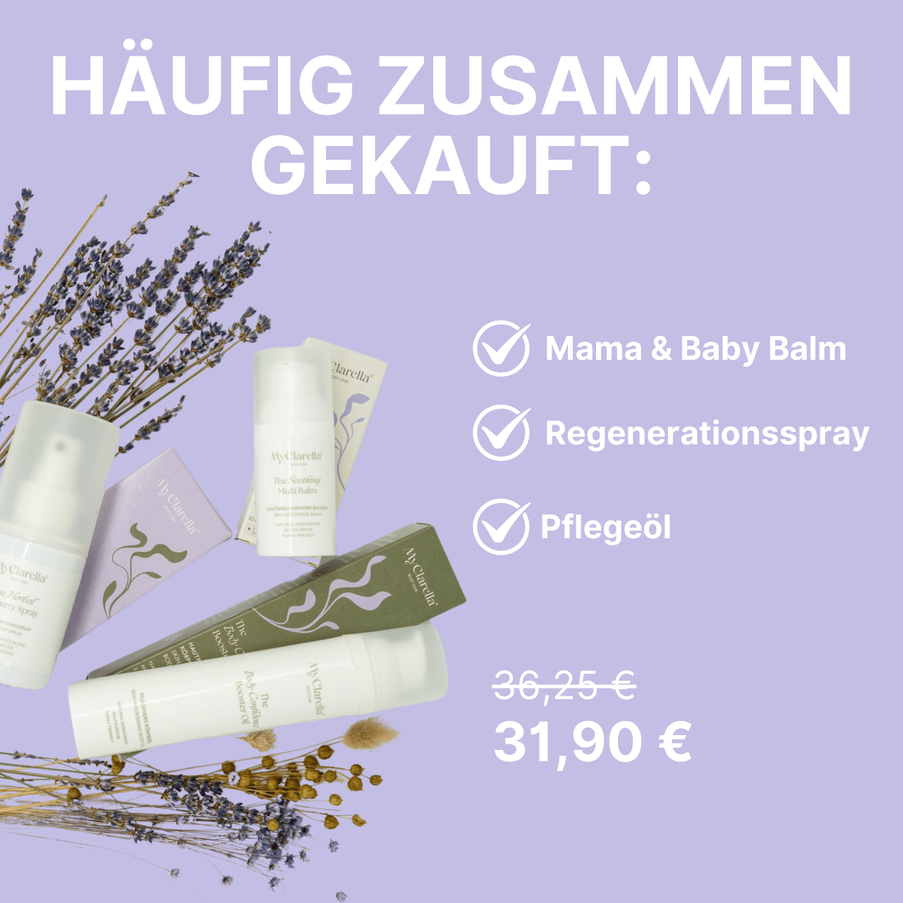 Mama & Baby Balm für Brustwarzen, Narben & Wundschutz - The Soothing Multi Balm - MyClarella
