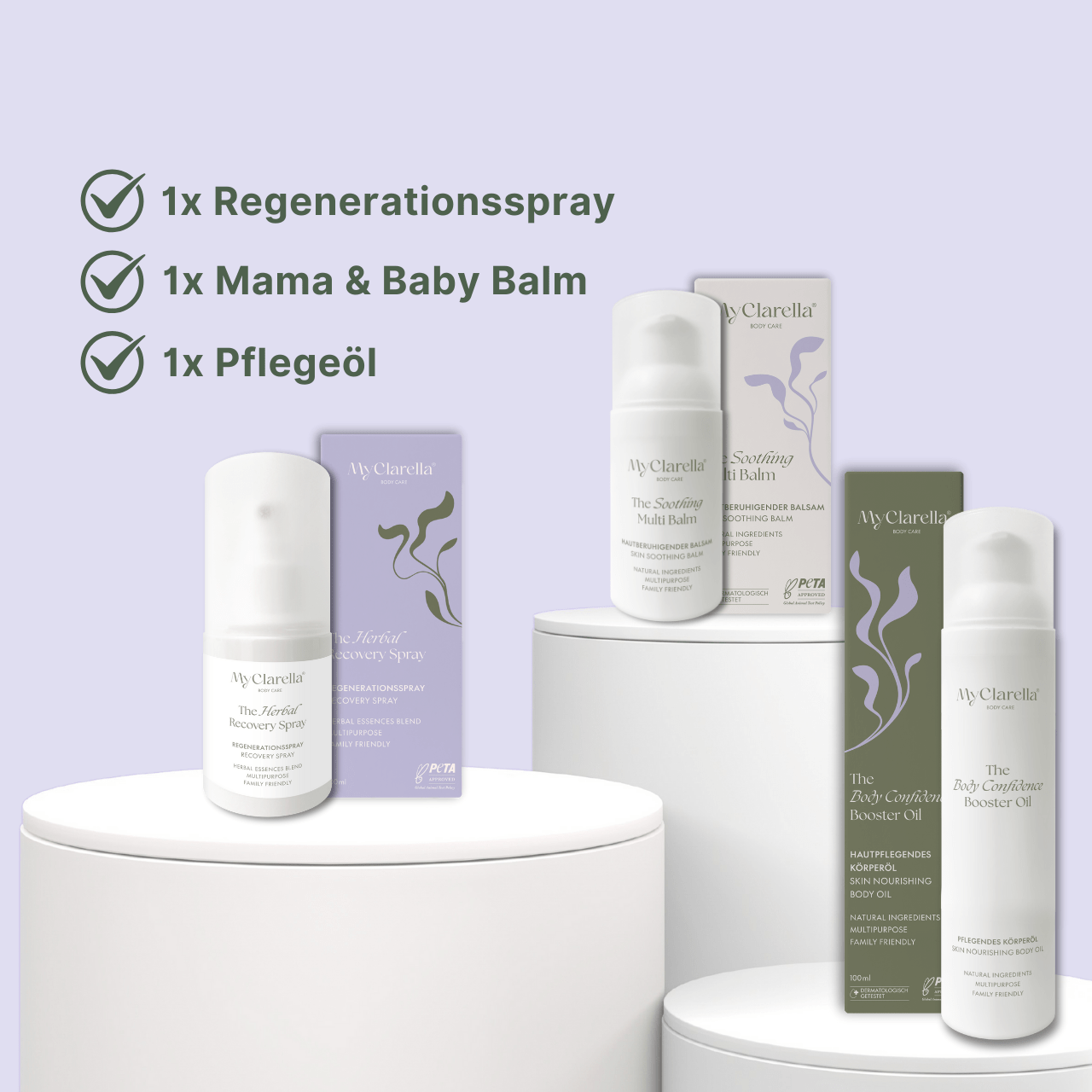Mama & Baby Pflege Set - von Schwangerschaft bis Wochenbett - MyClarella