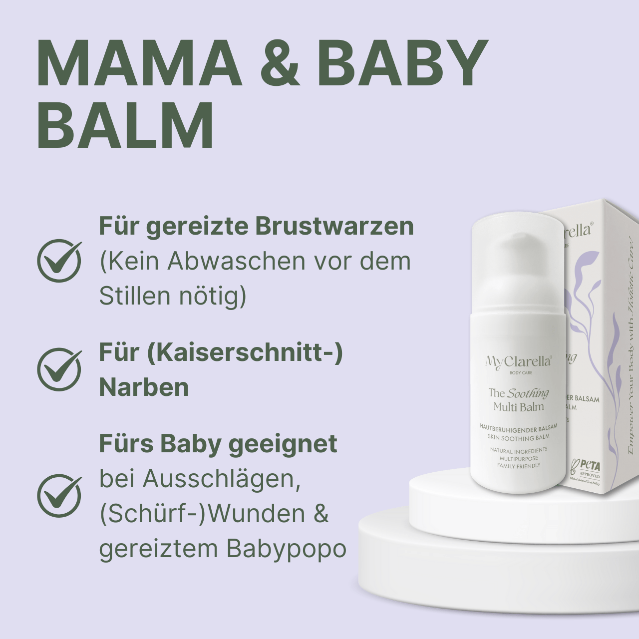 Mama & Baby Pflege Set - von Schwangerschaft bis Wochenbett - MyClarella