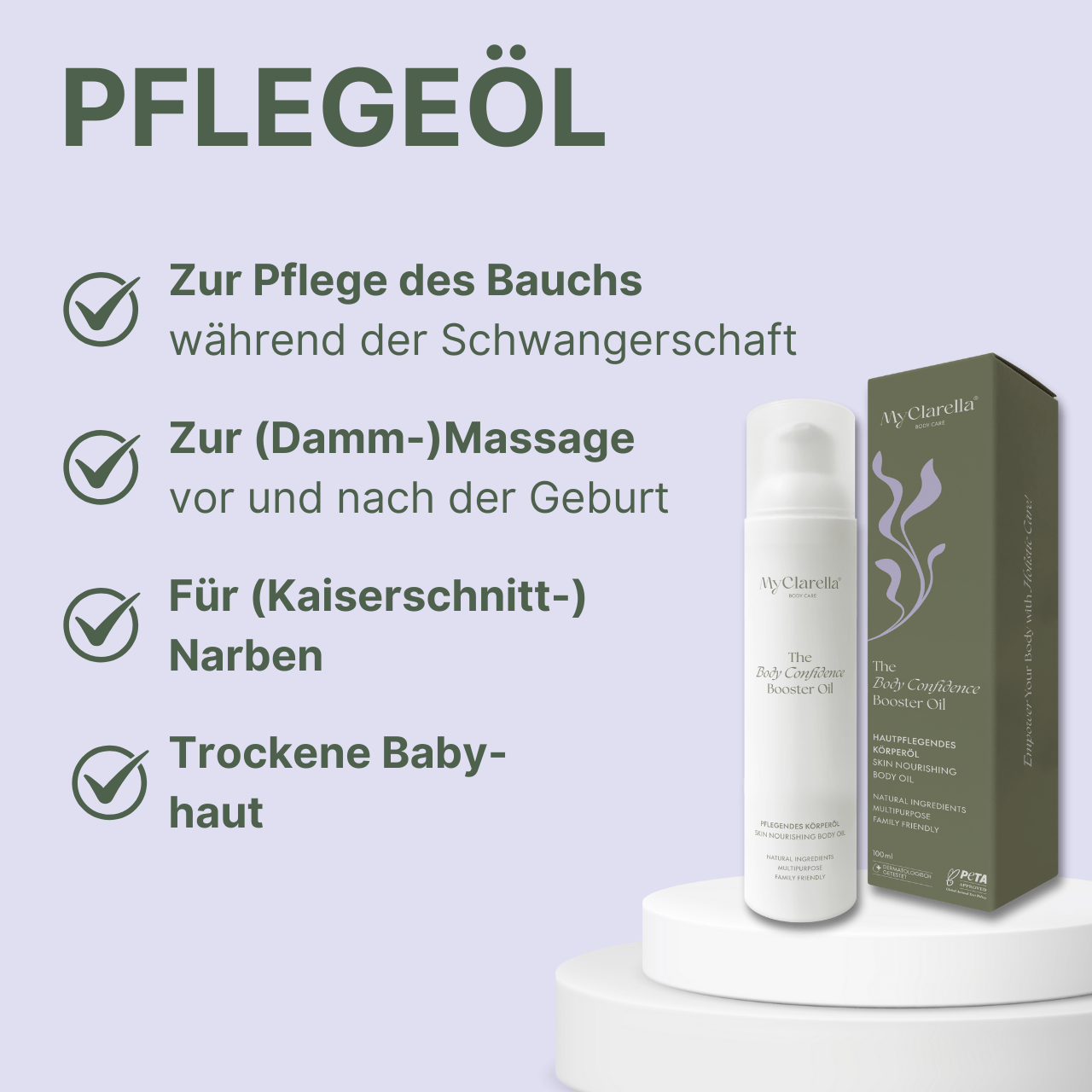 Mama & Baby Pflege Set - von Schwangerschaft bis Wochenbett - MyClarella