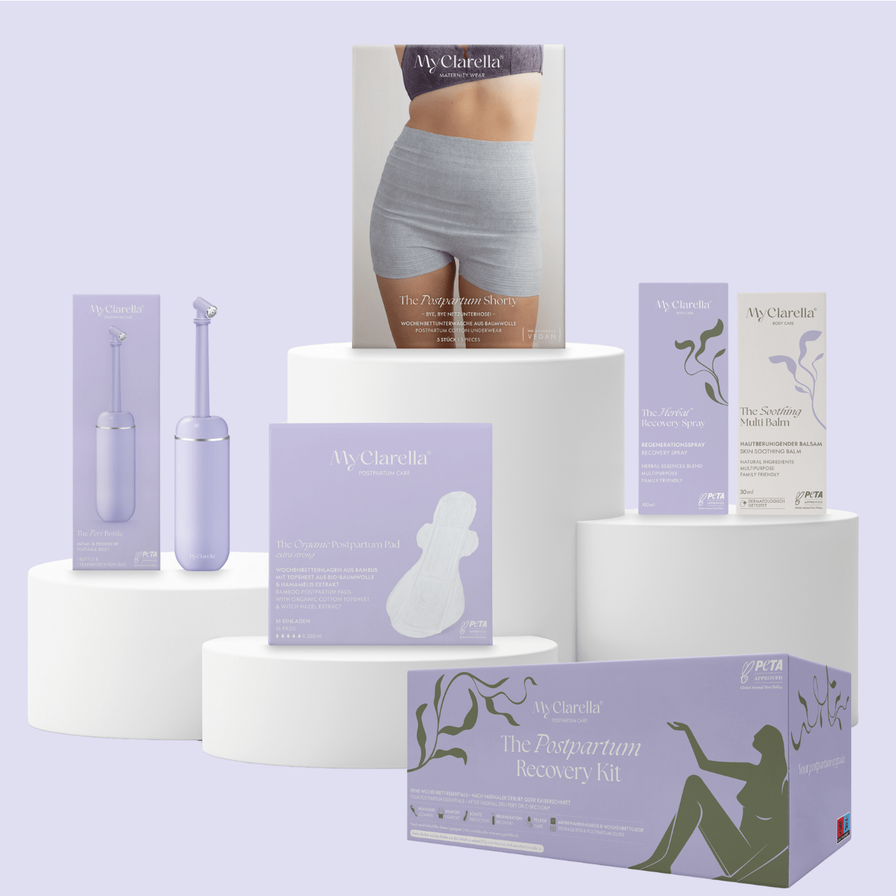 Mama Wochenbettbox - Vaginale oder Bauchgeburt - The Postpartum Recovery Kit - MyClarella
