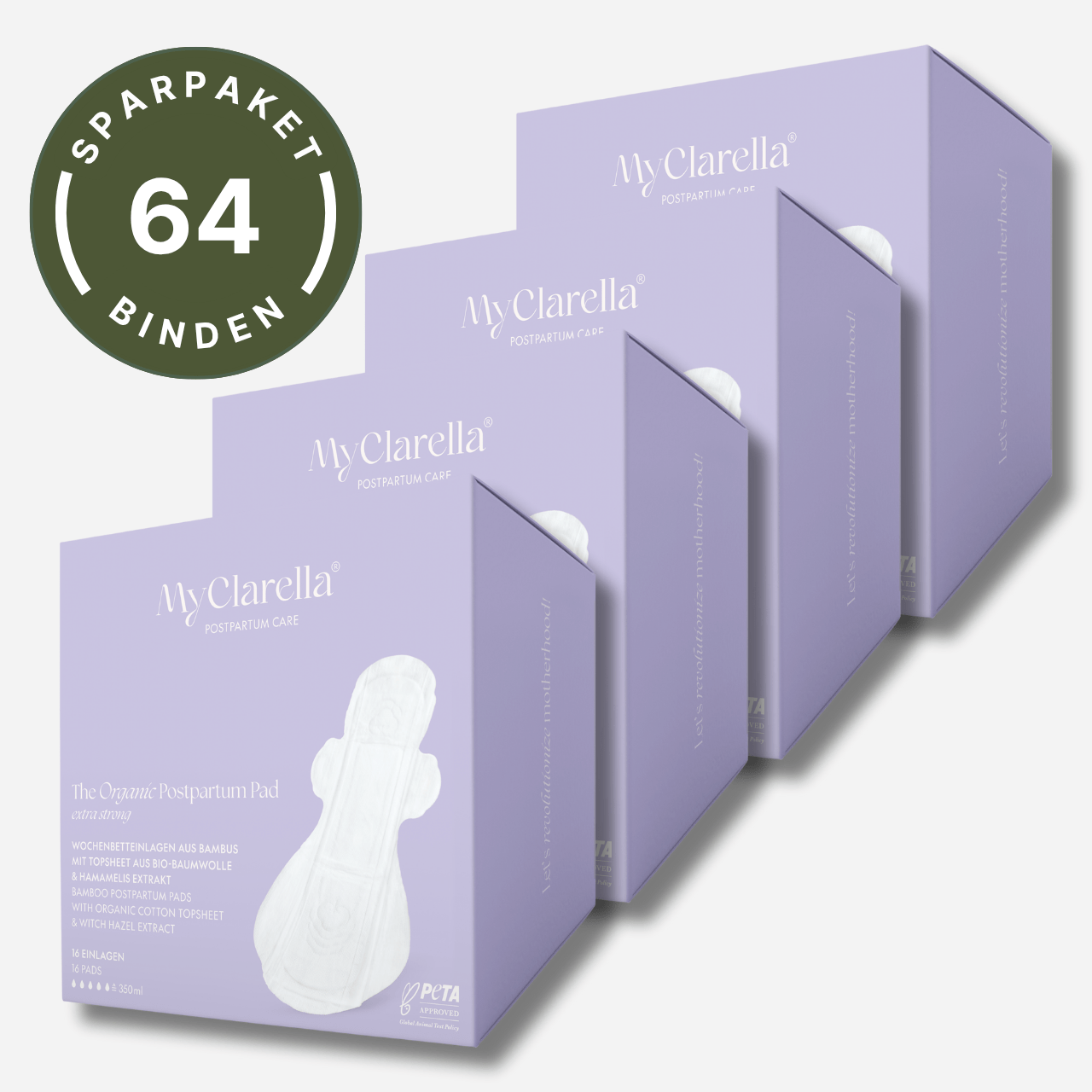 Sparpaket Wochenbettbinden extra stark mit Hamamelis, 64. St. - MyClarella