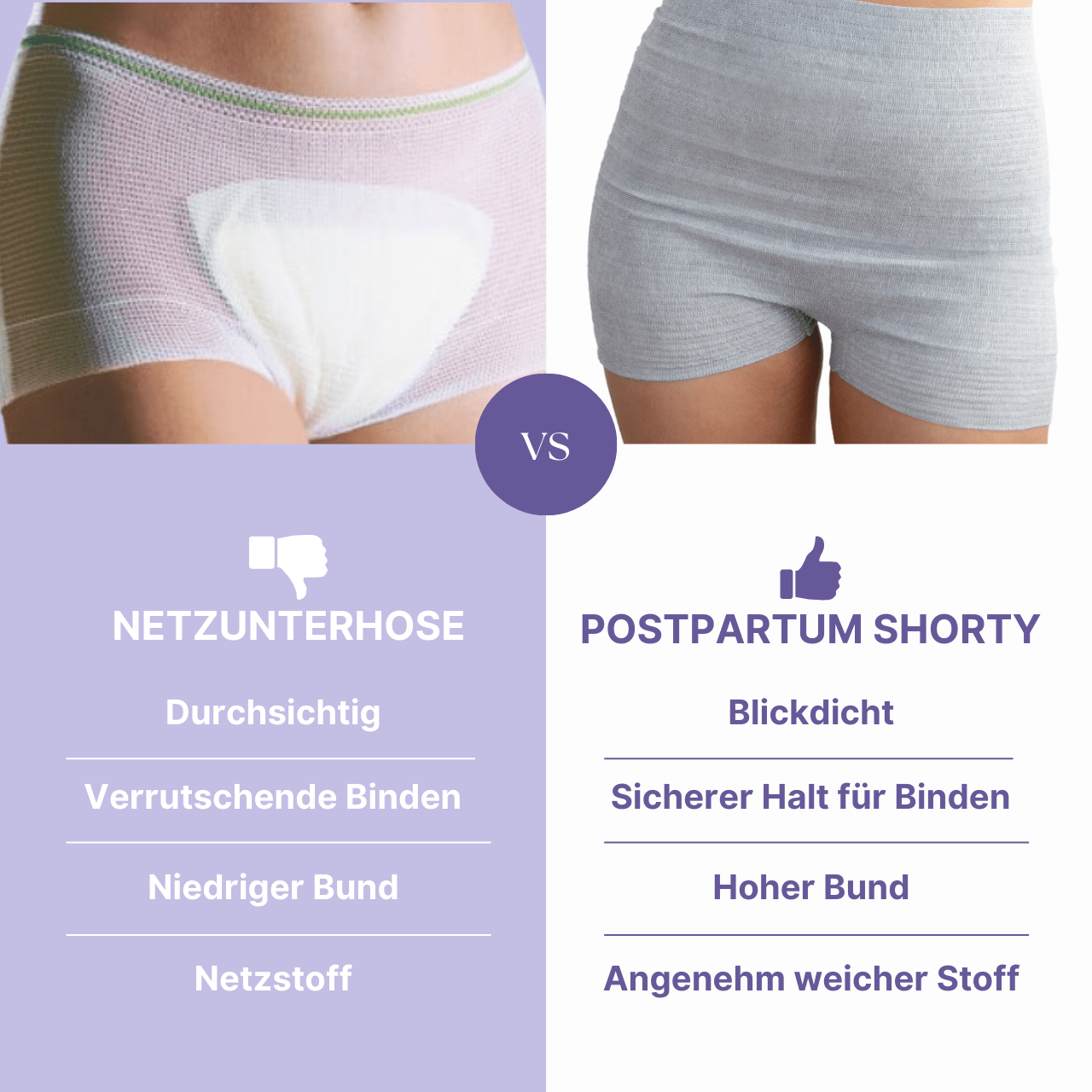Wochenbett - Einwegunterwäsche - The Postpartum Shorty (5er Pack) - MyClarella