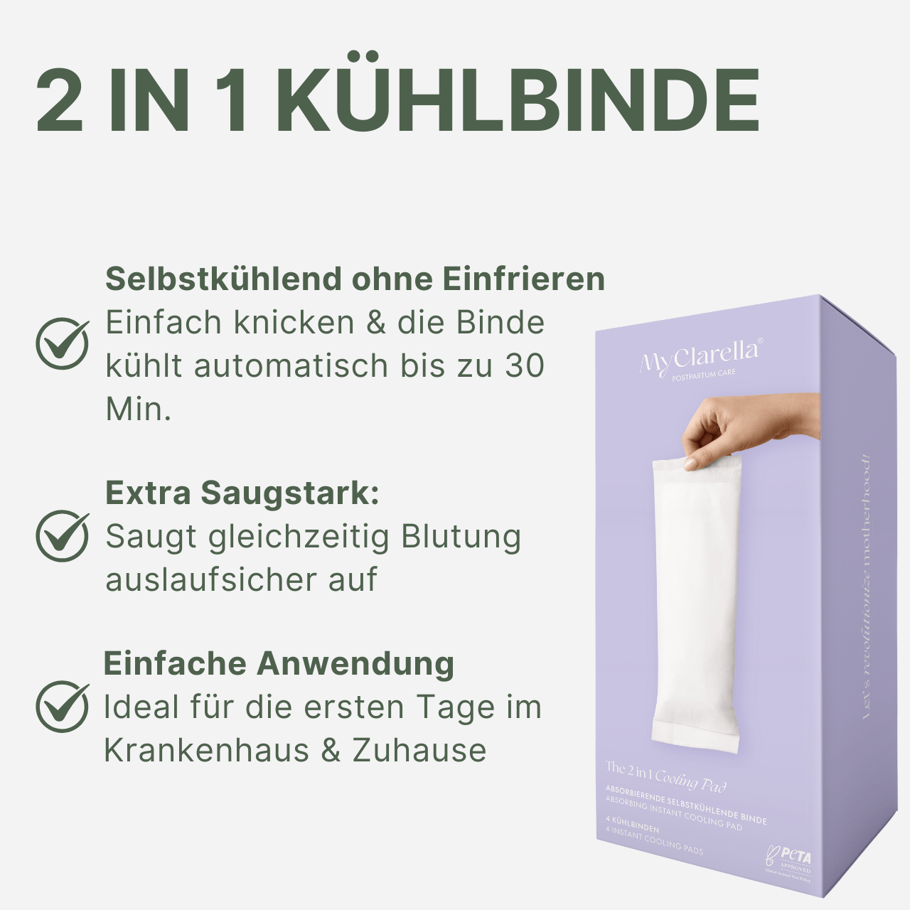 Cool & Care Set - Essentials nach vaginaler Geburt - MyClarella