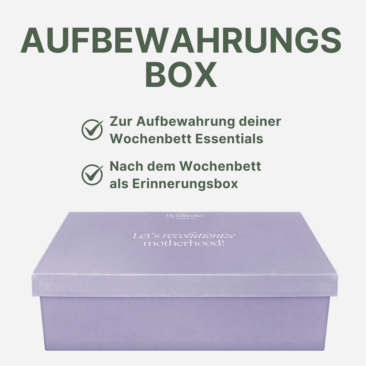 Mama Wochenbettbox - Vaginale oder Bauchgeburt - The Postpartum Recovery Kit - MyClarella