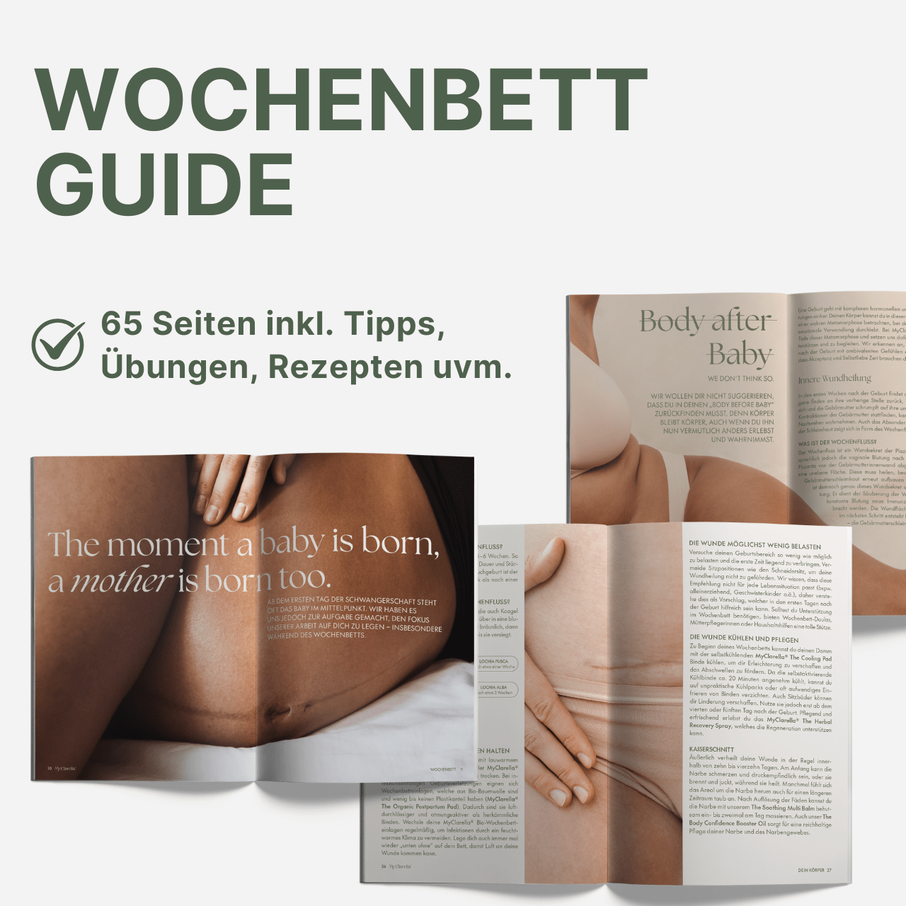 Mama Wochenbettbox - Vaginale oder Bauchgeburt - The Postpartum Recovery Kit - MyClarella
