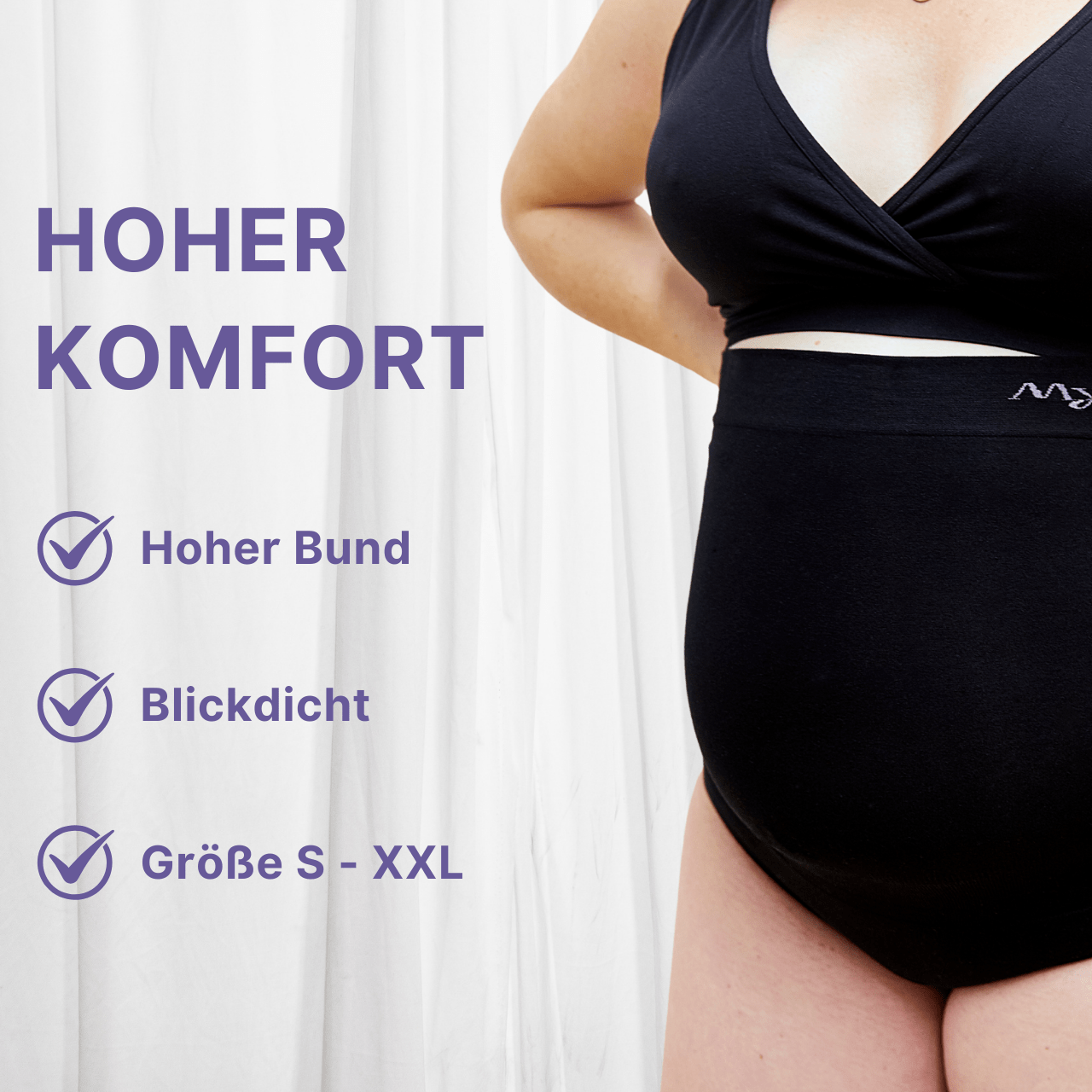 Mitwachsende Schwangerschaftsunterhose - The Bump Panty - MyClarella
