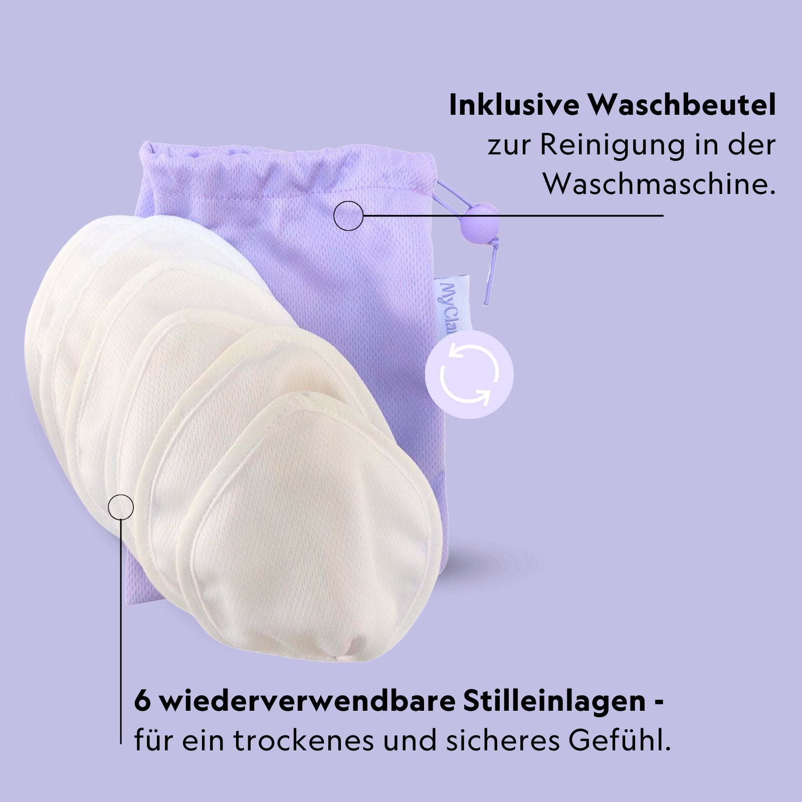 The Organic Nursing Pads - Waschbare Stilleinlagen - MyClarella