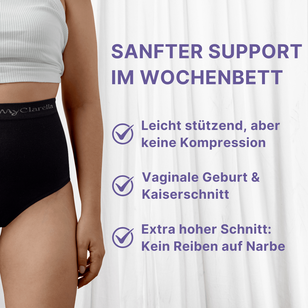 Wochenbett - Unterhose - The Support Panty - MyClarella