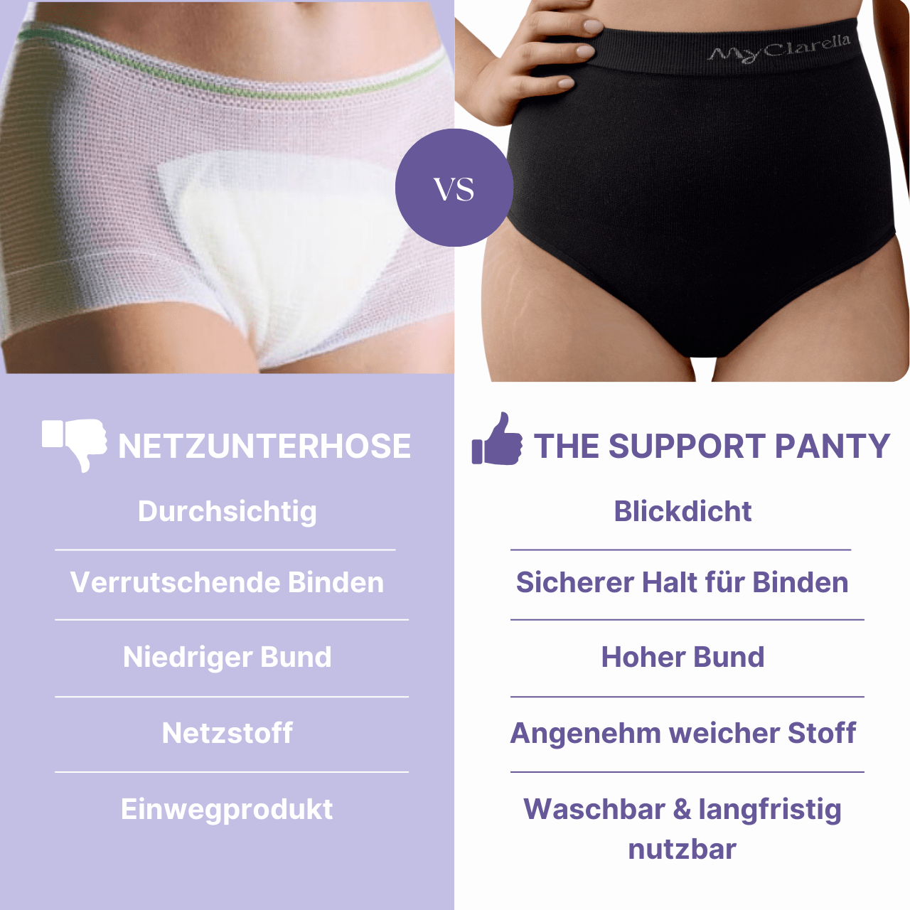 Wochenbett - Unterhose - The Support Panty - MyClarella