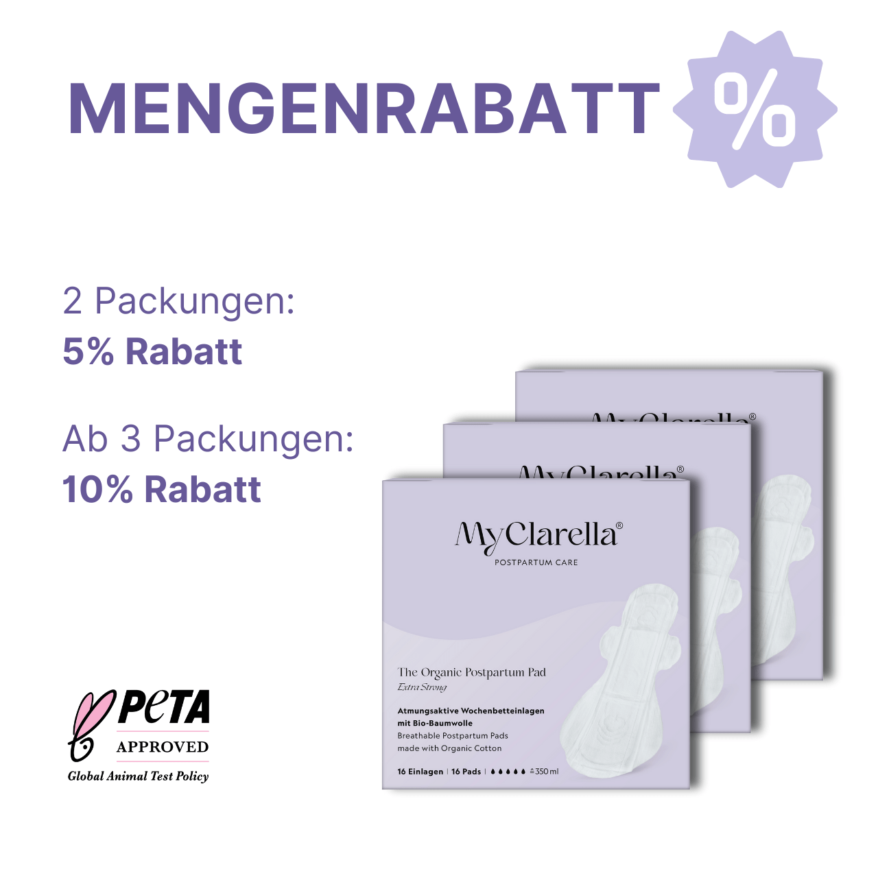 Wochenbettbinde Extra Stark (16er Pack) - MyClarella