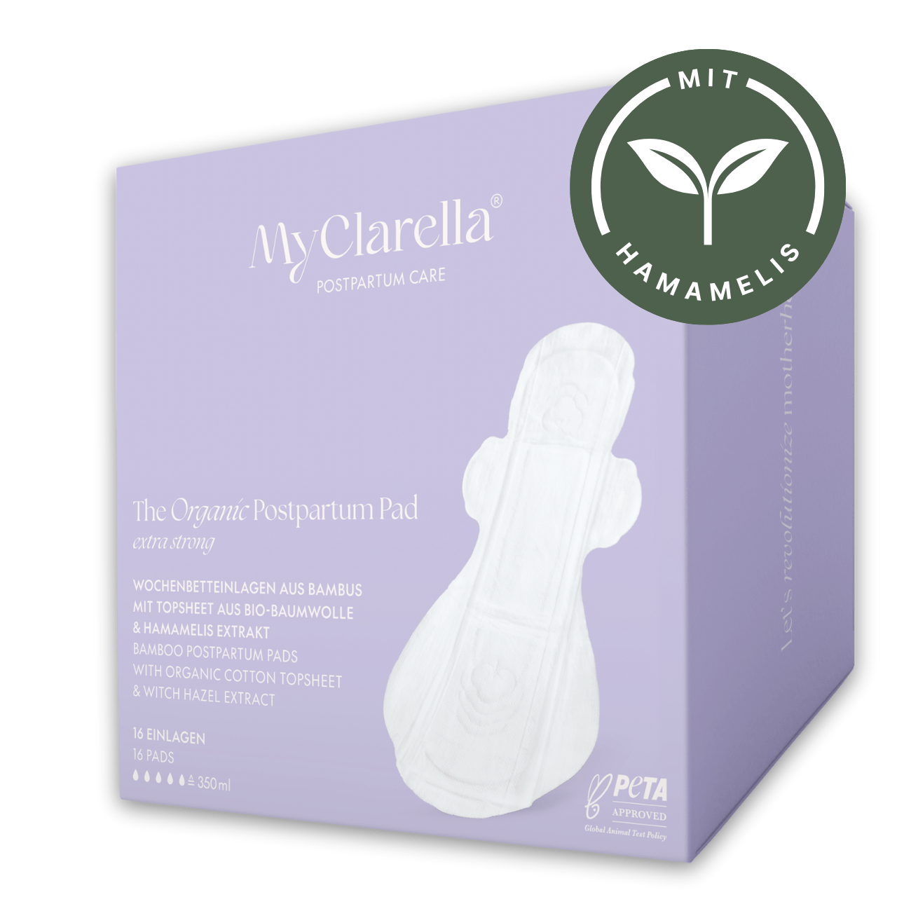 Wochenbettbinde Extra Stark - mit Hamamelis - Extrakt (16er Pack) - MyClarella