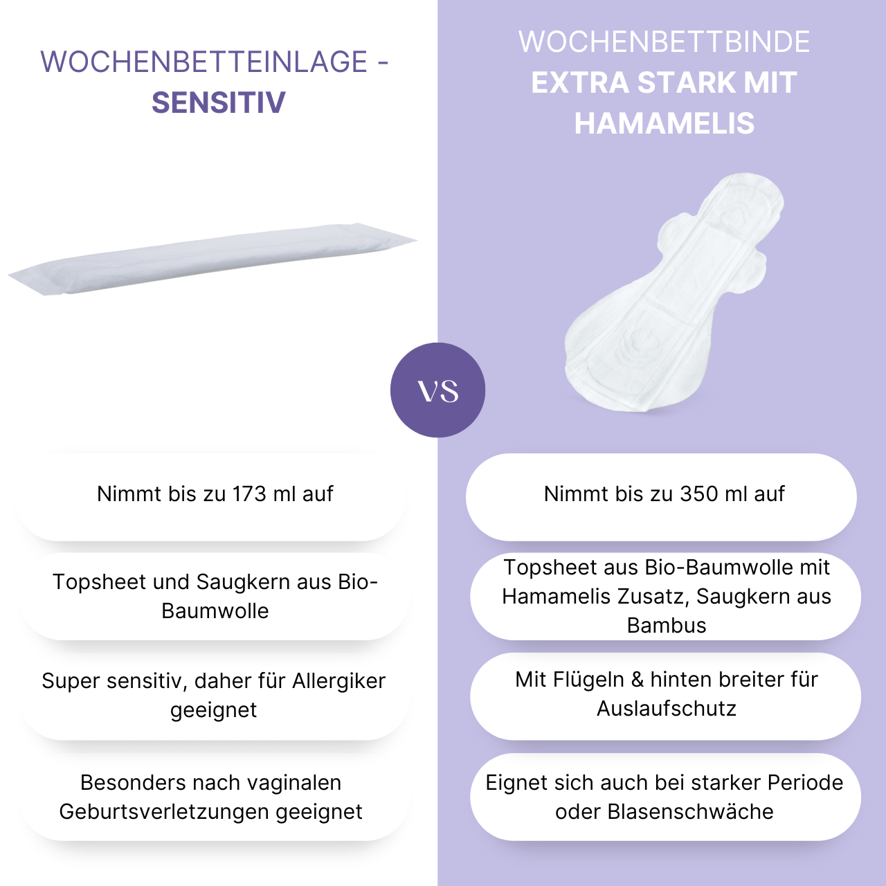 Wochenbettbinde Extra Stark - mit Hamamelis - Extrakt (16er Pack) - MyClarella