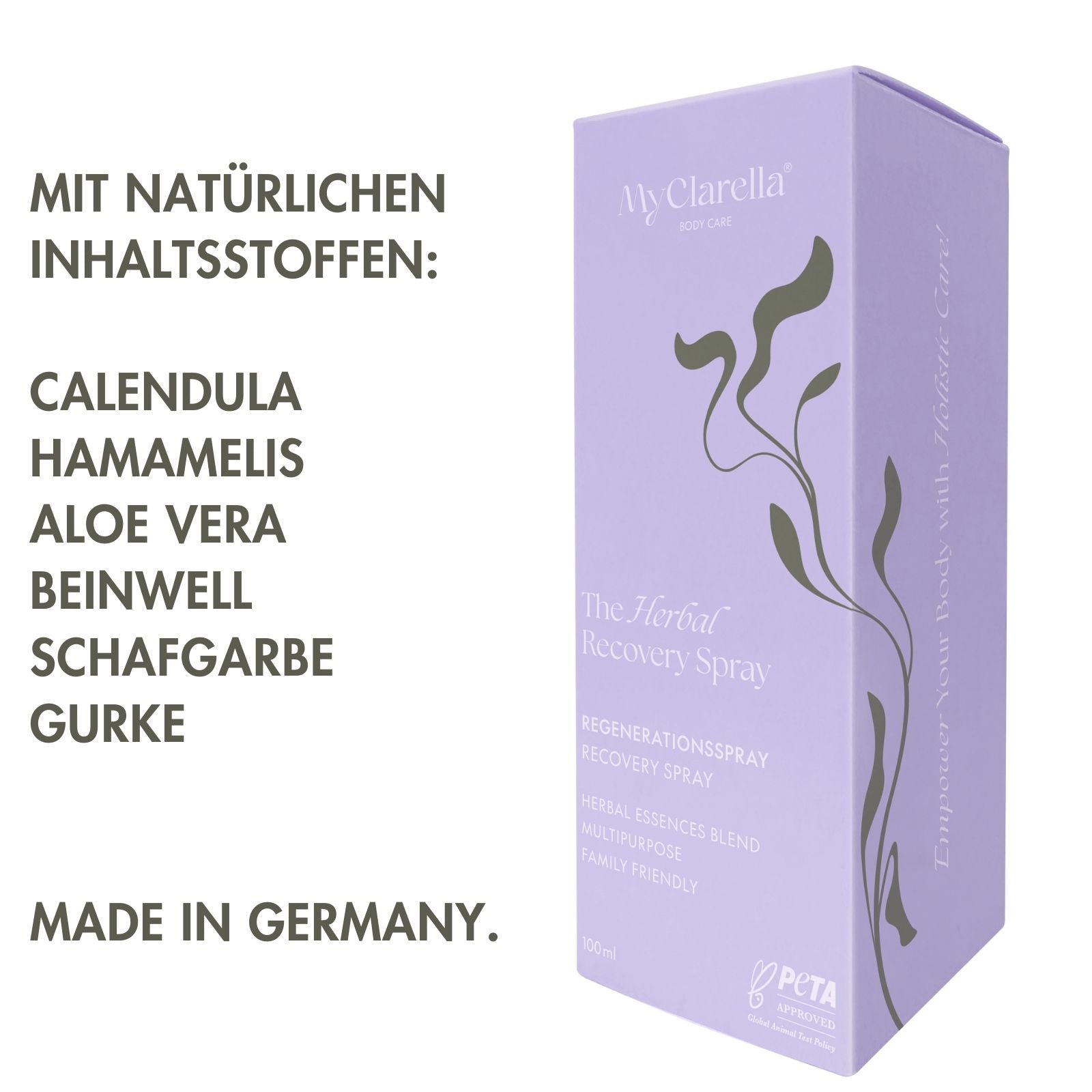 The Herbal Recovery Spray - Regenerationsspray / Intimpflege mit Calendula & Hamamelis - MyClarella
