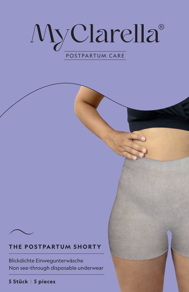 The Postpartum Shorty (5er Pack) - Wochenbett-Einwegunterwäsche - MyClarella